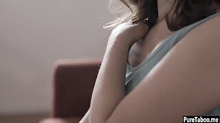 Insane busty teen DPed in a 4some sex at a therapy