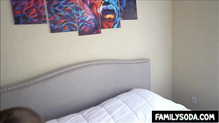 Stepbrother wastes no time and drills stepsister