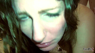 Tourist Wife begs to be bred Creampie Gangbang