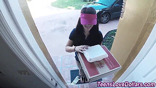 Teen fucks for cash tip