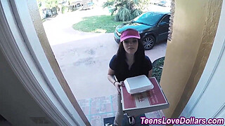 Teen fucks for cash tip