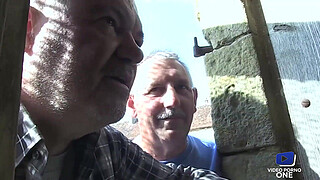 Sophie banged in threeway in the straw