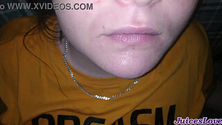 Cum swallow compilation - she real amateur cumslut