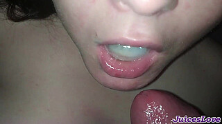 Cum swallow compilation - she real amateur cumslut