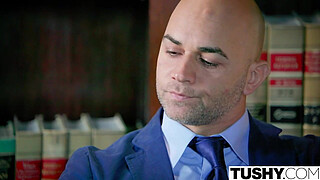 TUSHY Curvy AJ Applegate Punished By Her Boss