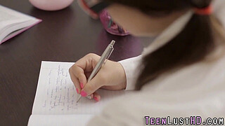 Teen cutie in glasses