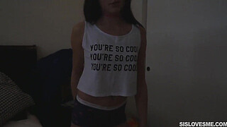 Fingerbanged teen stepsis