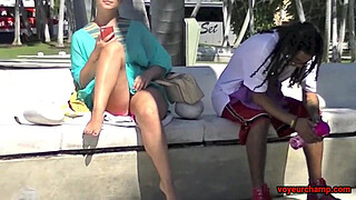 Upskirt Wife # 5 & 6 - Mrs Brooks And Mrs Kiss Upskirt Public Pussy flashing for the Voyeurs!!!