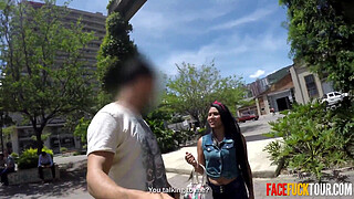 Picked Up In Public Latina POV Deep Throat