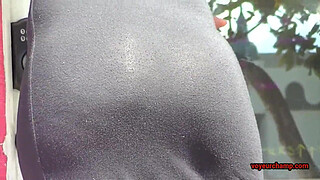 Upskirt Wife # 2 & 3 - Nikki Brazil Showing Off That HOT Latina Arse in a tight dress and very short skirt!!! HD