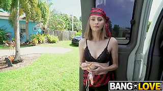 Alicia Williams Halloween Fuck Session on The Bus