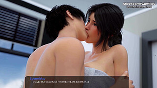 Hot stepsister with a nice big bubble booty gets her tight pussy fingered l My sexiest gameplay moments l Milfy City l Part #28