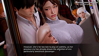 Waifu Academy | Big Tits Asian Step Mom Gets Step Son's Hot Cum On Her Big Booty In A Public Bus | My sexiest gameplay moments | Part #6