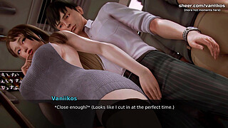 Waifu Academy | Big Tits Asian Step Mom Gets Step Son's Hot Cum On Her Big Booty In A Public Bus | My sexiest gameplay moments | Part #6