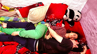 Love, passion and hot sex in top view