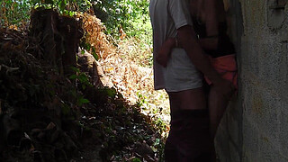 sri lankan skinny chick fuck outdoor with neighbour
