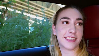 19 Year-old submissive drinks piss in woods, then crawls to the farm for her domination session