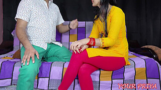 Neighbour's boy had sexy talks with chick Your Priya to seduce her after her tight Pussy was fucked madly