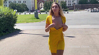 Public walk without underwear