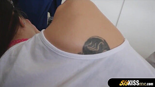 I was horny so I woke up my hot stepsis and she helped