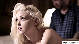 step Daughter get help from dad with anal problem