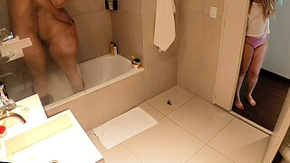 Spying On My Bestie And Her Boyfriend In The Shower