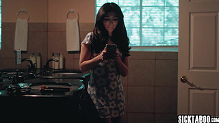 Horny Jane Wilde kneels between two ex boyfriends and revealed her wishes