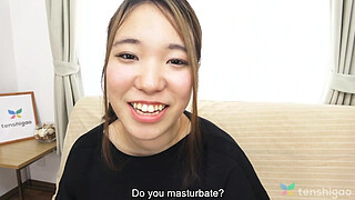Alice Tukishima comes to visit for her first porn shoot