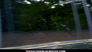 Tiny Teen Seduces Big Black Cop