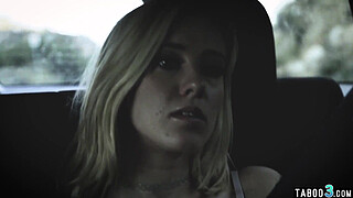 Skinny teens Haley Reed tight pussy double fucked by two big cocks