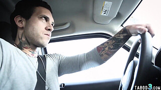 Skinny teens Haley Reed tight pussy double fucked by two big cocks