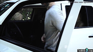 Skinny teens Haley Reed tight pussy double fucked by two big cocks