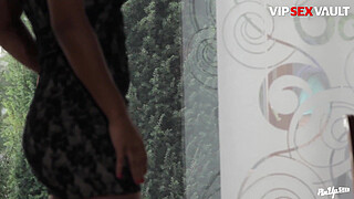 PINUP SEX - Isabella Chrystin and Kristof Cale - Horny Ebony Wife Invite Her Gardener To Fuck Her