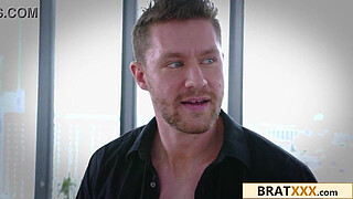 Very Sexy Teen Spinner Double-Teamed By Two Big Cocks (Emma Starletto)