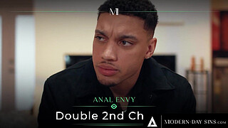 MODERN-DAY SINS - Tiny Bitch's FIRST INTERRACIAL DOUBLE PENETRATION 3SOME! BIG BUTT CUM BLASTS!