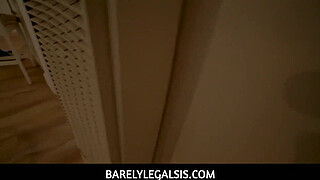 Bestie and stepsis took turns riding stepbros hard rock man meat until he burst his load all over their tits