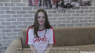 VIRGIN b. Bamby loss of VIRGINITY ! first kiss , first blowjob , first sex ! ( FULL )