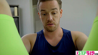 My tight teen stepsister needed help with stretching