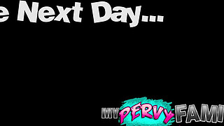 Spying on My Lesbian Stepsister & GF Leads to Hot Threeway - Bailey Base & Alex Coal -