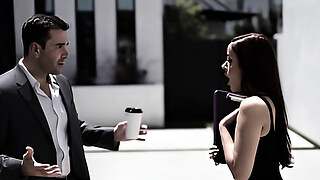 Teen Vanna Bardot does not trust the process and persuades guy on the jury