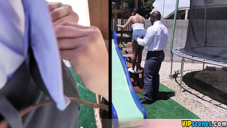 Extra small chinese teen pussy for a huge black shaft