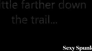 Christmas Outdoor Blowjob : Cum on My Glasses