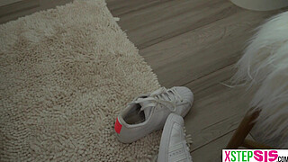 Thoughtful teen stepsister Alex Coal took care of with her friend Lilly Bell