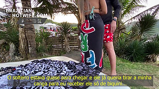 I MET THE BLACK GUY ON THE BEACH AND I ENDED UP GIVING HIM THE BOOTY IN FRONT OF THE HORN