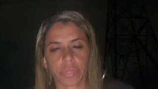 WIFE SHOWING OFF ON THE STREET DRIVING THE GUYS CRAZY