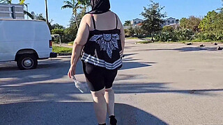 The street cleaner let me clean his shaft with my mouth publicly in car - cum in mouth, cum swallow, bust a nut, jerking off, big cum load, fat pussy, massive booty