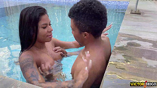 Married Cheating Husband With Endowed In The Pool