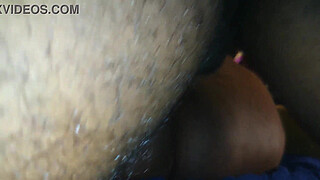 Thot in Texas - Shaved African American Cunt Thick Oozing Creampie in ebony Milf