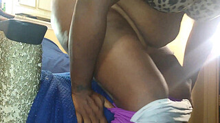 Thot in Texas - Shaved African American Cunt Thick Oozing Creampie in ebony Milf