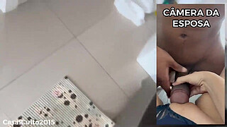 Breakfast at the cuckold's house is like this. While the cuckold washes the dishes, the friend fucks his wife and then he cleans her too.